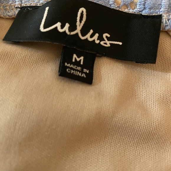 Lulus 💥HOST PICK💥 Steal a Kiss Light Blue Lace Dress (NWT) - Picture 3 of 3